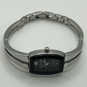 Armitron Now Diamond Vintage Petite Black and Silver Ladies Watch Working